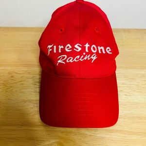 Vintage 1990S Red Firestone Racing Hat